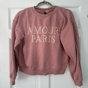 Amour Paris Pink Sweatshirt